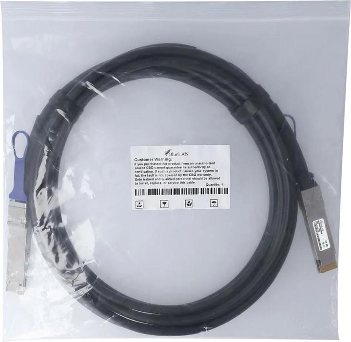 Immagine prodotto BlueLAN DAC-Q28DD-200G-0.5M compatibile con DAC 200GBASE-CR4 QSFP-DD BL292901W0.5M26