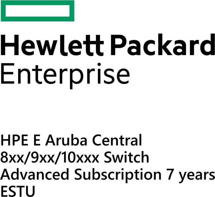 Produktbild HPE E Aruba Central, 8xx/9xx/10xxx Switch, Advanced Subscription, 7 years, E-STU