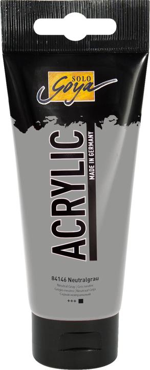 Actual product image Kreul SOLO GOYA Acrylic paint neutral grey 100,0 ml (Neutral grey, 100 ml)