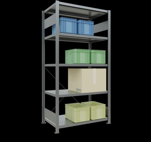 Actual product image Schulte Lagertechnik MULTIplus250 basic racking system with cross braces