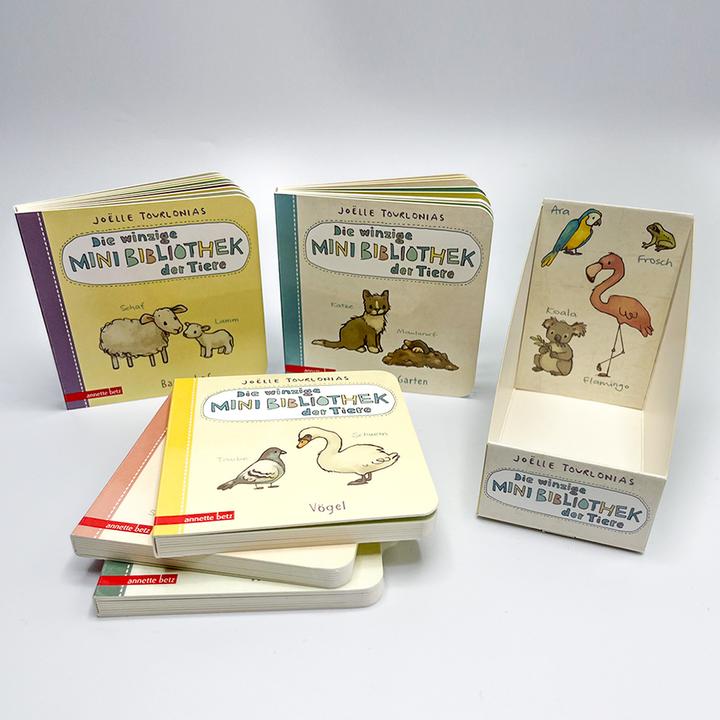Produktbild Die winzige Mini-Bibliothek der Tiere - 6 Mini-Pappbilderbücher im Schuber (Die grosse (Deutsch)
