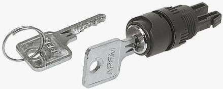 Produktbild APEM Keylock Switch A01 Square Op 2 Pos