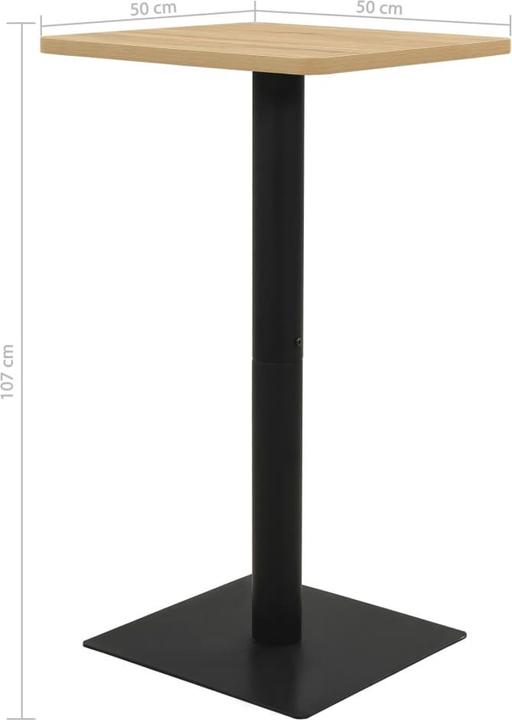 VidaXL Bartisch (50 x 50 x 107 cm)