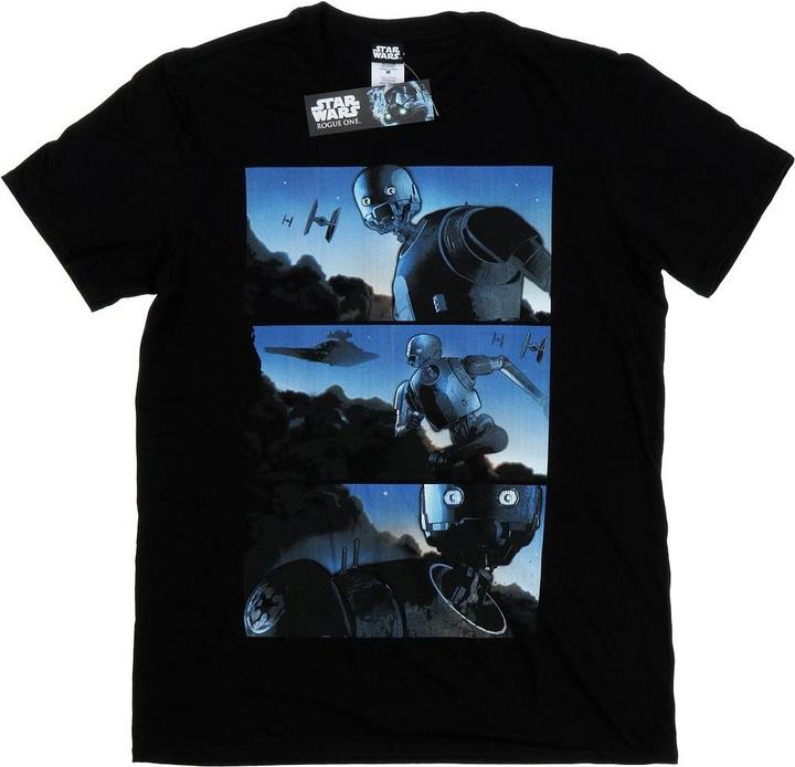 Star Wars Rogue One K2SO Comic Strip TShirt (XL)