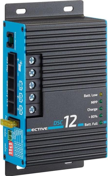 Produktbild Ective MPPT Solar Laderegler DSC12 Solarregler 165WP 12A für 2 12V Batterien PV