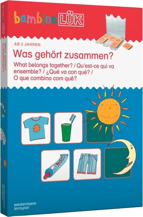 Actual product image Bambino LÜK Set: Was gehört zusammen? (German, Michael Junga, Susann Hesselbarth, 2002)