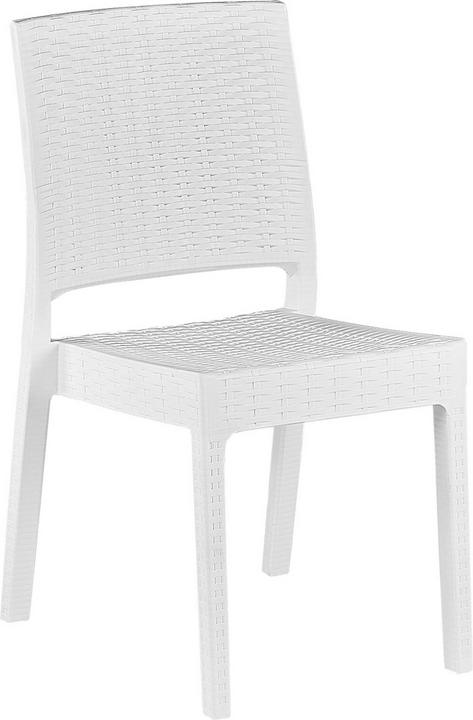 Immagine prodotto Beliani Set di mobili da giardino in rattan bianco a 4 posti FOSSANO (80 cm)
