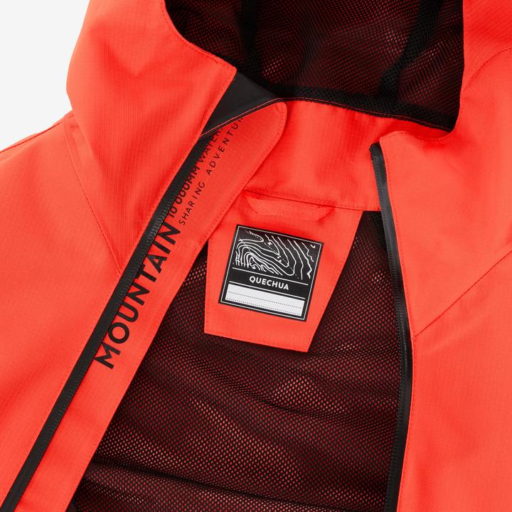 Produktbild Quechua Wanderjacke MH900 Kinder Gr. 122–170 wasserdicht Wandern orange (6, 7, 8)