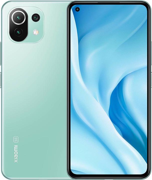 Xiaomi Mi 11 Lite 5G (8GB) (128 GB, Mint Green, 6.55", Hybrid Dual SIM, 64 Mpx, 5G)