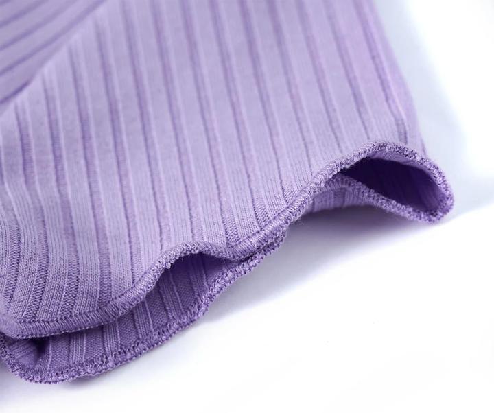 Actual product image VidaXL Children's T-shirt purple 140,Material: 95 % cotton. 5 (140)