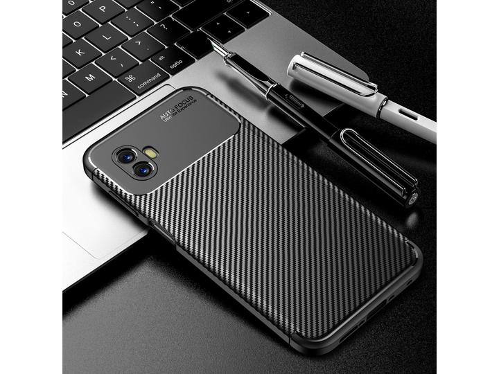 Immagine prodotto Screenguard Custodia Samsung Galaxy Xcover6 Pro Cover Carbon Design TPU (Samsung Galaxy XCover 6 Pro)