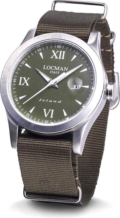 Actual product image Locman Italy Men's Watch Iceland green Ref. 0614A03 (Analogue wristwatch, 40 mm)