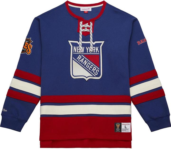 Produktbild Mitchell & Ness M&N New York Rangers NHL Lace-Up Heritage Hoody - L (L)