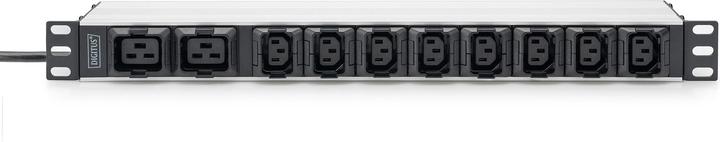 Produktbild Digitus Steckdosenleiste mit Aluminiumprofil, 10-fach, 2 m Zuleitung, IEC C20 Stecker
