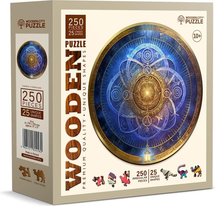 Actual product image WoodenCity Puzzle Wood L Blue Zodiac (250 pieces)