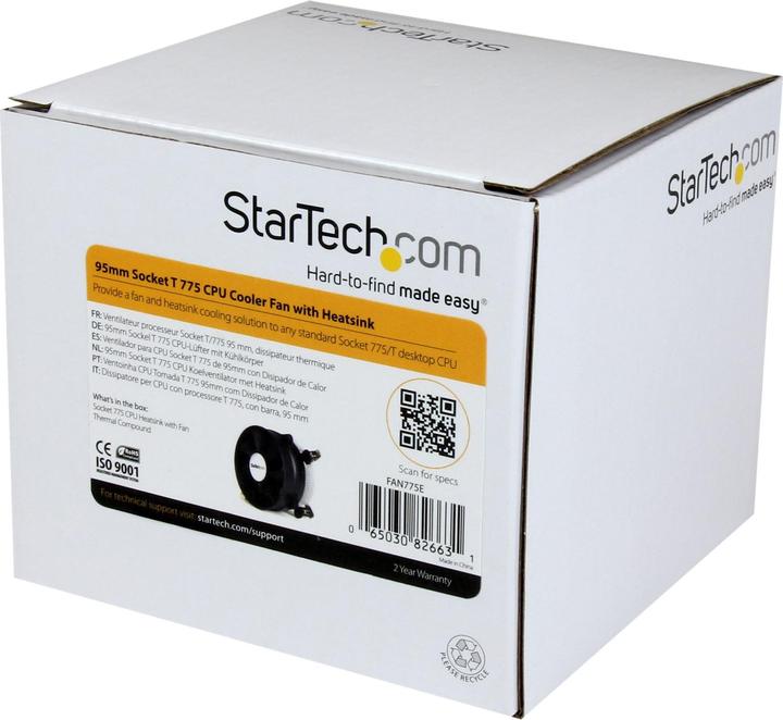 Productafbeelding StarTech 95mm Cpu Koeler Ventilator Heatsink (101 mm)
