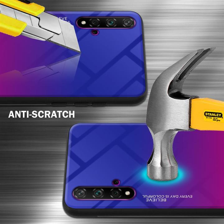 Actual product image Cadorabo TPU 2 colors glass cover (Huawei Nova 5T, TCL 20S, Fee 20)