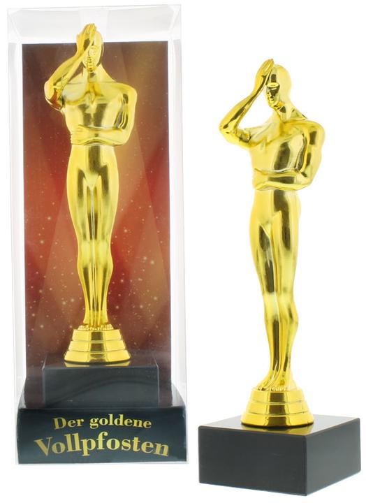 Produktbild Trend Import Scherzartikel Trophäe Der goldene Vollpfosten 9 x 23 x 9 cm