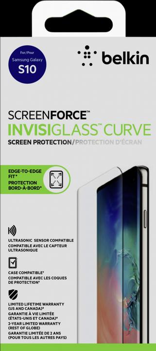 Actual product image Belkin Screen Force Displaysch. Samsung Galaxy S10 (1 Piece, Samsung Galaxy S10)