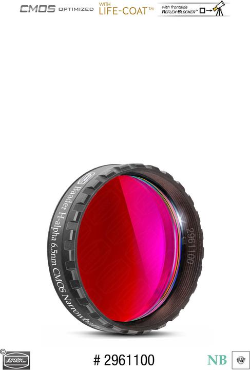 Produktbild Baader Planetarium Schmalband Ha (6.5nm) 1.25