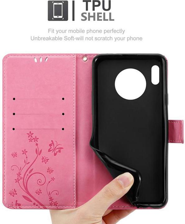 Productafbeelding Cadorabo Bloemen Boekomslag (Huawei Mate 30)