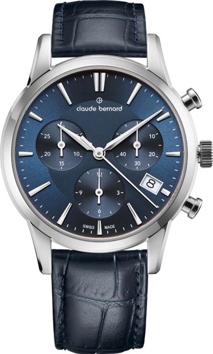 Produktbild Claude Bernard 10231-3-BUIN Damenuhr Classic Chronograph 35mm 5ATM