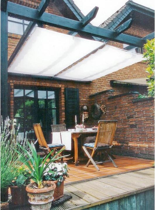 Actual product image Peddy Shield Awning 270 x 140 cm Yellow-White (58 x 28 x 7 cm)