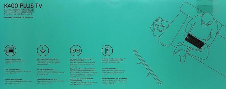 Actual product image Logitech K400 Plus (DE, Wireless)