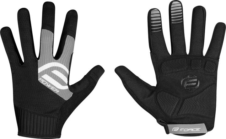 Produktbild Force gloves MTB POWER black-grey L Grösse L (L)