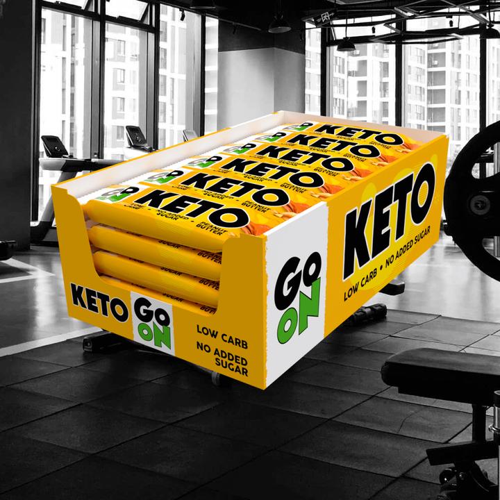 Actual product image Go On Nutrition Keto Bar (Peanut Butter, 24 pcs., 1200 g)