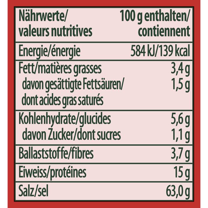Nährwerte und Zutaten Knorr Aromat (116 g)