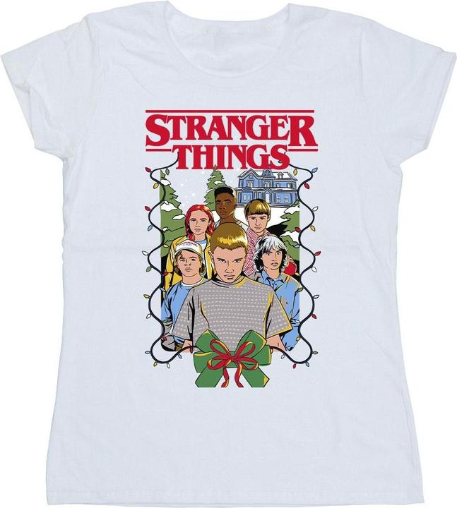 Immagine prodotto Netflix Stranger Things Christmas Poster Maglietta Donna (XL)