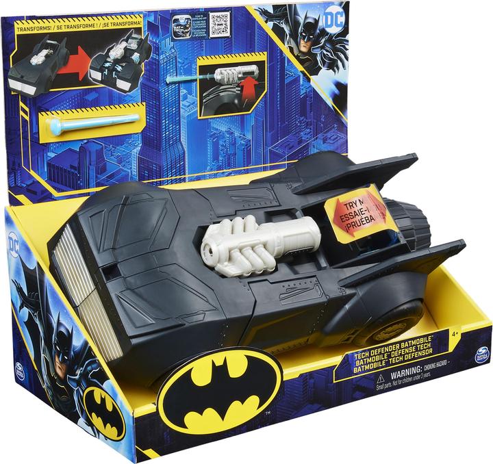 Actual product image Spin Master DC Comics Batman Tech Defender Batmobilee