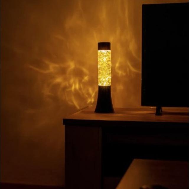 Actual product image Fisura Mini lava lamp black & glitter stars