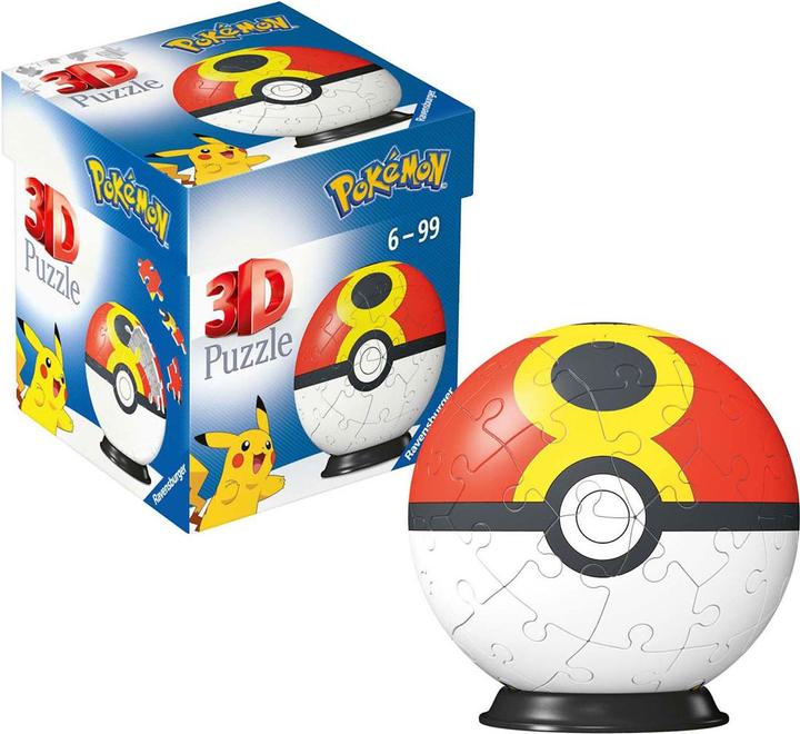 Immagine prodotto Ravensburger 3D Puzzle 11628 - Puzzle Ball Pokémon Pokéballs - Repeat Ball - (IT) Repeat Ball - per (54 pezzi)