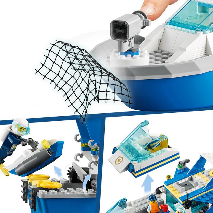 Productafbeelding LEGO Politieboot (60277, LEGO Stad)