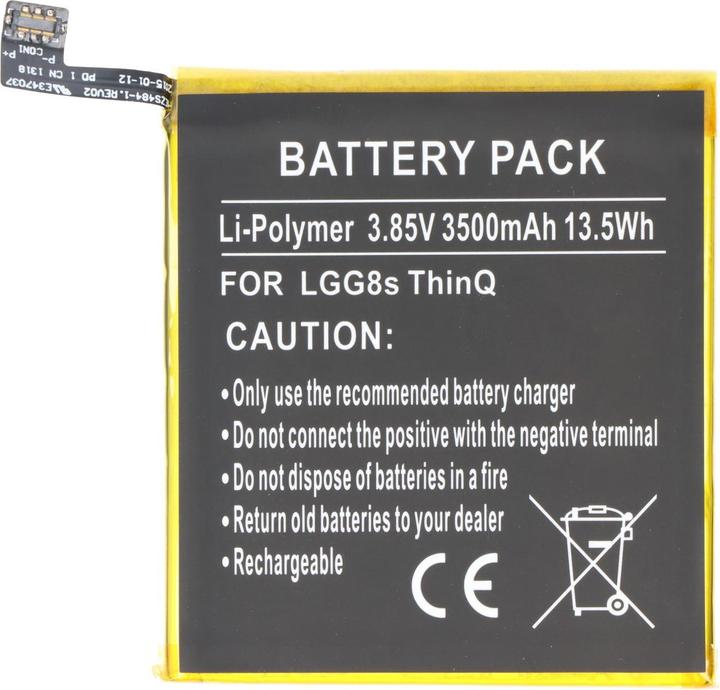 Actual product image AccuCell LG G8s ThinQ battery