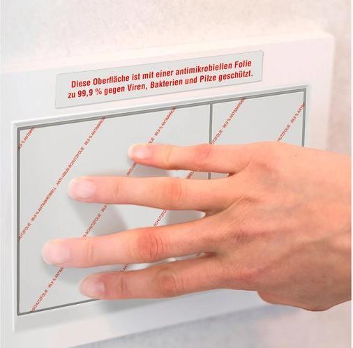 Actual product image Avery AVZ L8012-10 Antimicrobial labels 210x148mm transparent