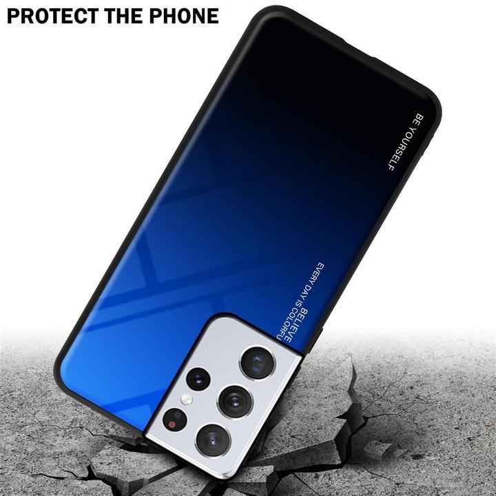 Actual product image Cadorabo TPU 2 colors glass cover (Samsung Galaxy S21 Ultra)