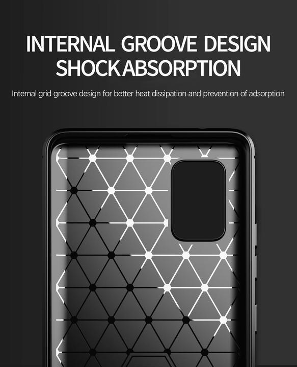 Image du produit Cadorabo TPU Ultra Slim carbon edelstahl Combi Cover (Samsung Galaxy M40s)