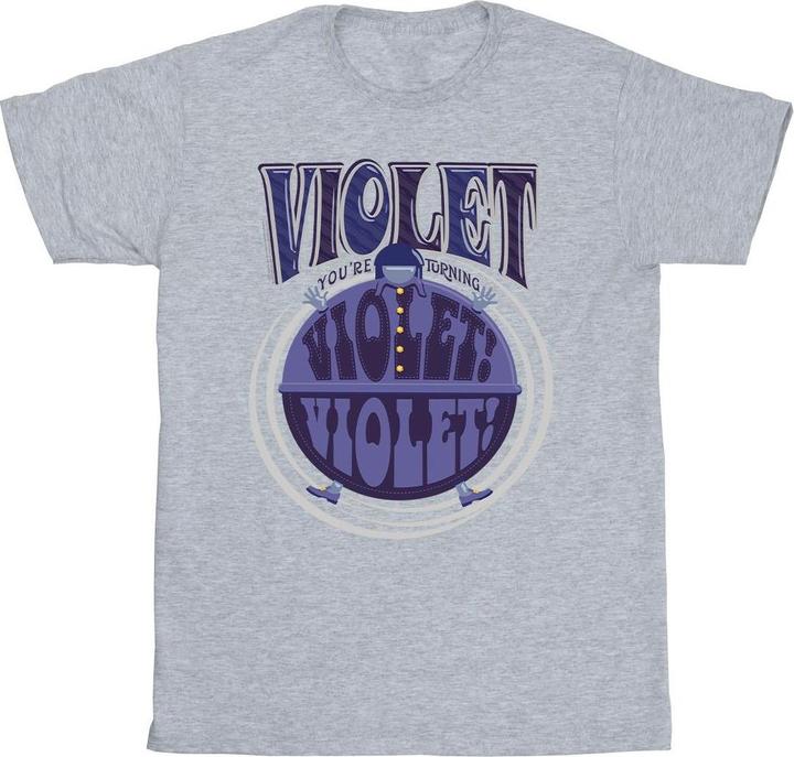 Immagine prodotto Willy Wonka & the Chocolate Factory Violet Turning Violet Maglietta Ragazzi (128)