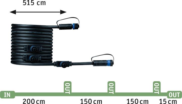 Image du produit Paulmann Plug & Shine Sting Ergänzungsset (520 lm, IP67)