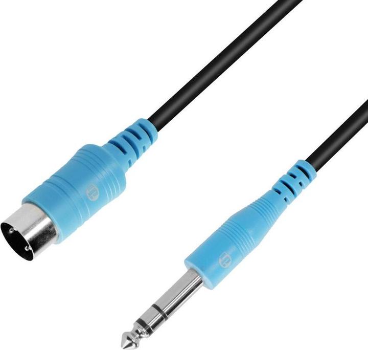 Immagine prodotto Adam Hall 3 STAR B VMIDI 0150 - Cavo TRS Midi (tipo A) da jack TRS da 6,3 mm a Midi 5-pin, 1,5 m (1.50 m)