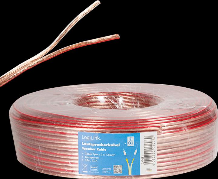 Actual product image LogiLink CA Speaker cable (50 m, 1.50 mm²)