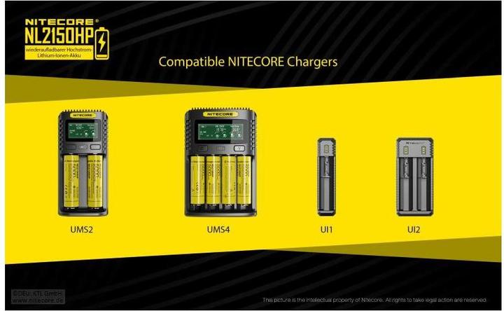 Produktbild Nitecore Li-Ion Akku Typ 21700 - 5000mAh - NL2150HP
