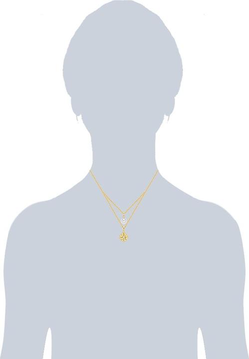 Image du produit Lulu & Jane Etoile femme métal alliage perle de verre (synth.) or jaune 43,0/44,0 cm chaîne de base + 5,0 cm (Alliage métallique)