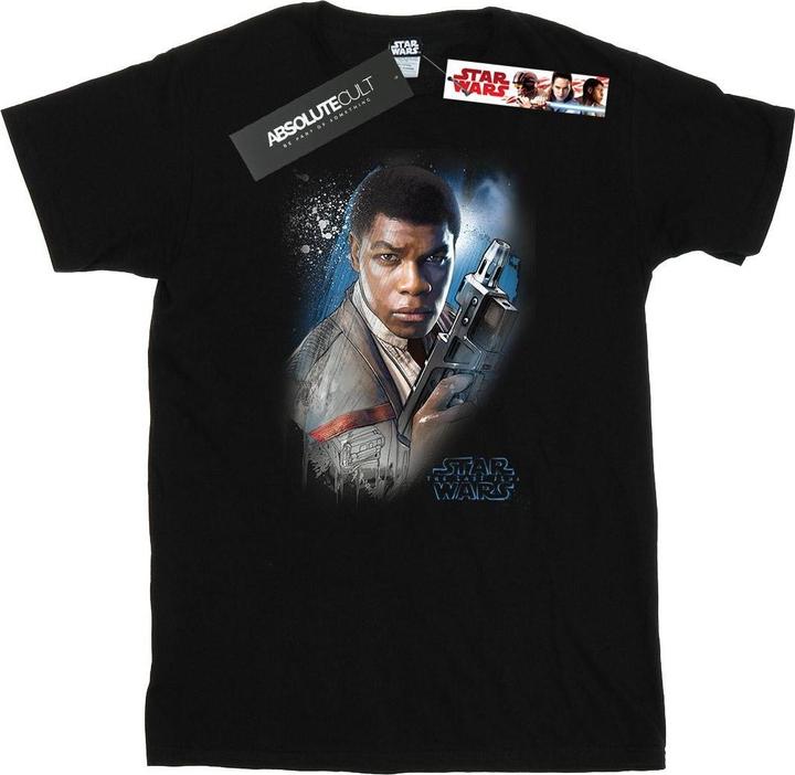 Actual product image Star Wars Mens The Last Jedi Finn Brushed T-Shirt (M)