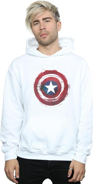 Image du produit - Sweat à capuche CAPTAIN AMERICA SPLATTER SHIELD - Homme (S)