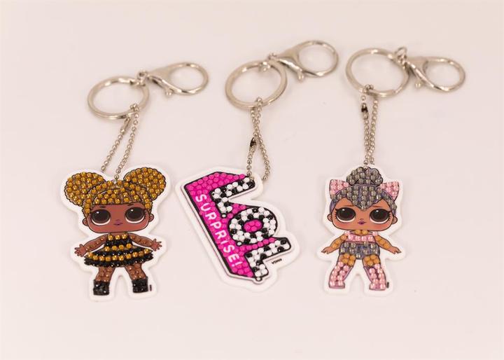 Produktbild Craft Buddy LOL Kitty Queen & Queen Bee, Crystal Art Schlüsselanhänger 3 Stück