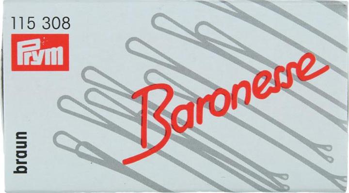 Produktbild Baronesse Klemmen 120er Box 6,5cm braun (12 Stk.)